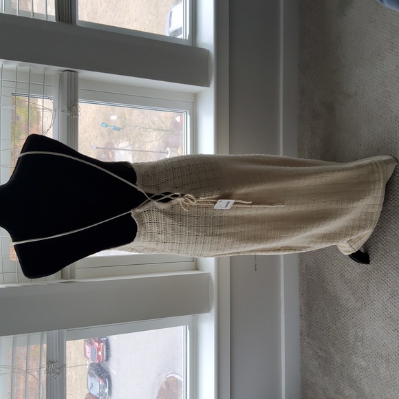 Free People Mallorca Fauxchet Sweater Midi Dress in Natural - L - Picture 7 of 16